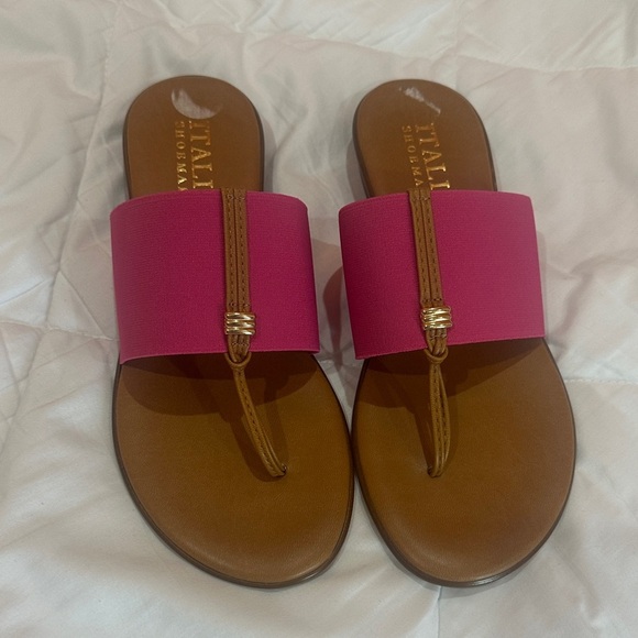 NEW Italian Shoemakers Fuchsia and Brown Sandals size 81/2 - Picture 6 of 8